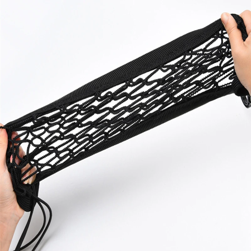 Durable Car Seat Organizer for Kids &ndash; Elastic Mesh Net Bag for Back Storage, Ideal Keeping Children's Essentials, 30x25CM