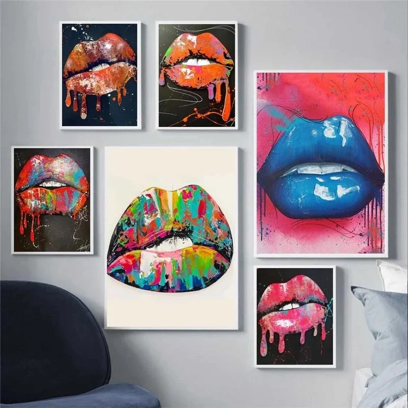 Big Mouth Lips Art Print