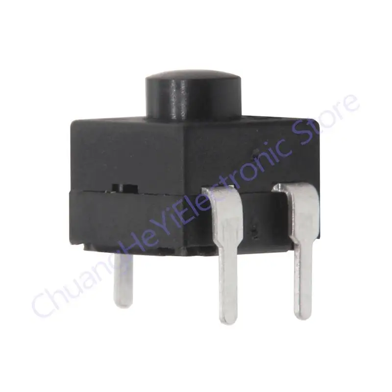 10Pcs Flashlight Button Switch 8008-213bs 8*8mm 3Pins ON-ON-OFF Push Switch