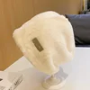2024 New Fashion Rabbit Fur Y2k Beanies for Women Soft Warm Fluffy Angola Winter Hat Female Windproof Bonnet Hat Skullies Cap 3