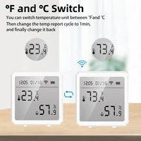 ONENUO Tuya Zigbee Temperature and Humidity Sensor with LCD Screen Digital Display Wireless Thermometer Work with Alexa Google - Image 5
