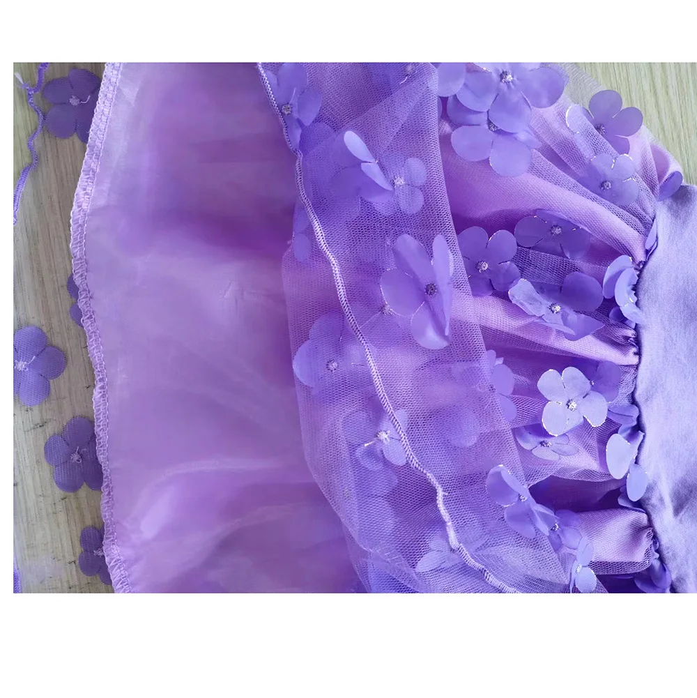 Cosplay Costume Girls Dress Diana and Roma Show Toddler Fly Sleeve Petal Skirt Bag Halloween Party