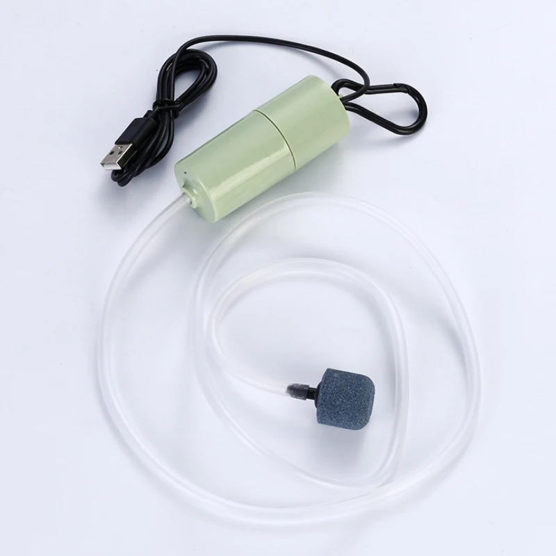 USB Aquarium Air Pump with Air Stone and Silicone Tube Energy Saving Oxygen Pump for Aquarium fishing aquarium air pump fish tank oxygen pump
