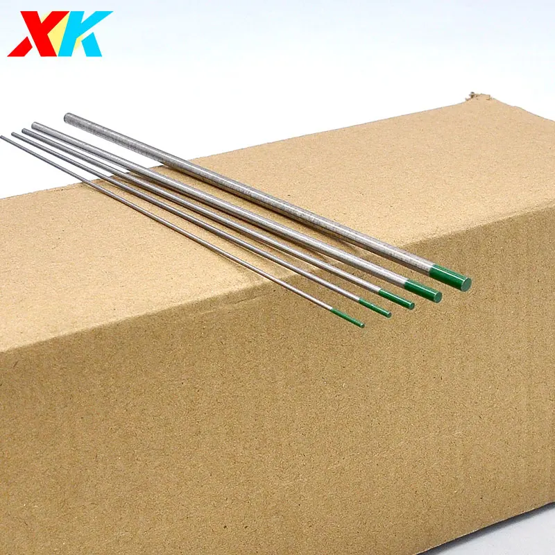 Green Head Tungsten Electrode Suitable for Welding of Aluminum/Aluminum Alloy/Magnesium Welding Consumables TIG Rods WP 1.6 2.4