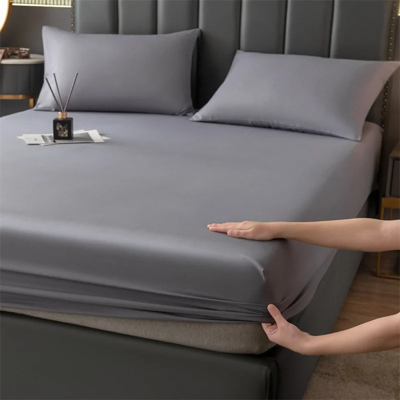 Coprimaterasso impermeabile per biancheria da letto matrimoniale copriletto  con lenzuolo sul letto con fascia elastica Queen King Size - AliExpress