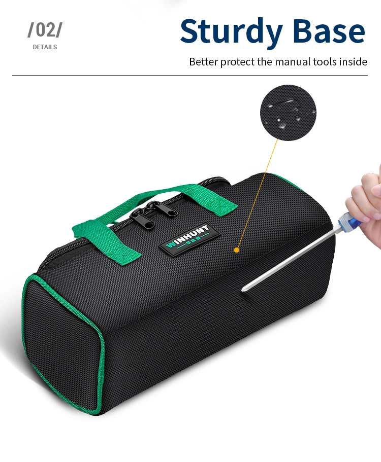 WINHUNT Elektriker-Werkzeugtasche, Tragbar, Langlebig, Aufbewahrung für Unterwegs, Vatertag Geschenk für Mechaniker HVAC-Ingenieur – Detail 3