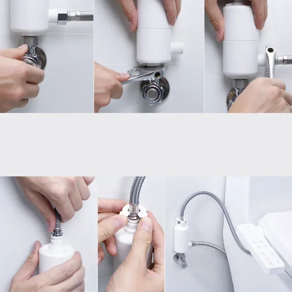Filtro per sedile WC Smartmi, filtro acqua intelligente per WC, accessori per bagno domestico per sedili WC intelligenti - immagine 4