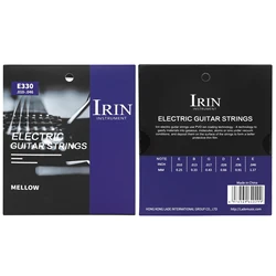 Premium Electric Guitar Strings - High Carbon Steel Core with Antirust PVD Ion Coating (E330)