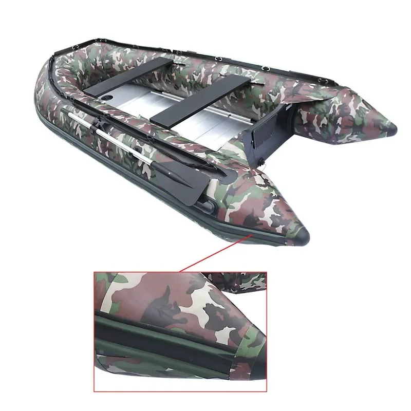 

Camouflage roll-up speed boat folding inflatable assault boat 330cm