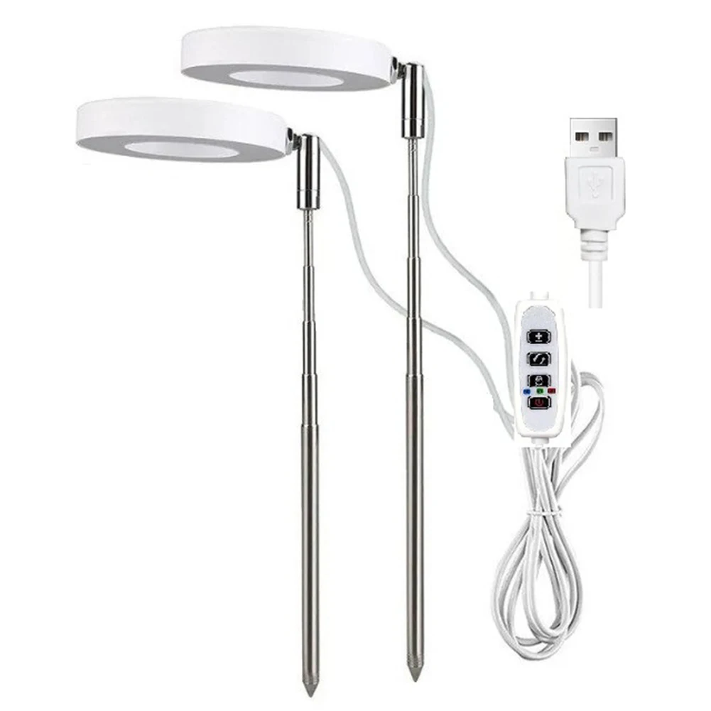 

LED Grow Light Full Spectrum Plant Light Height Adjustable Retractable IP44 Waterproof for Seedlings and Succulents Flowers