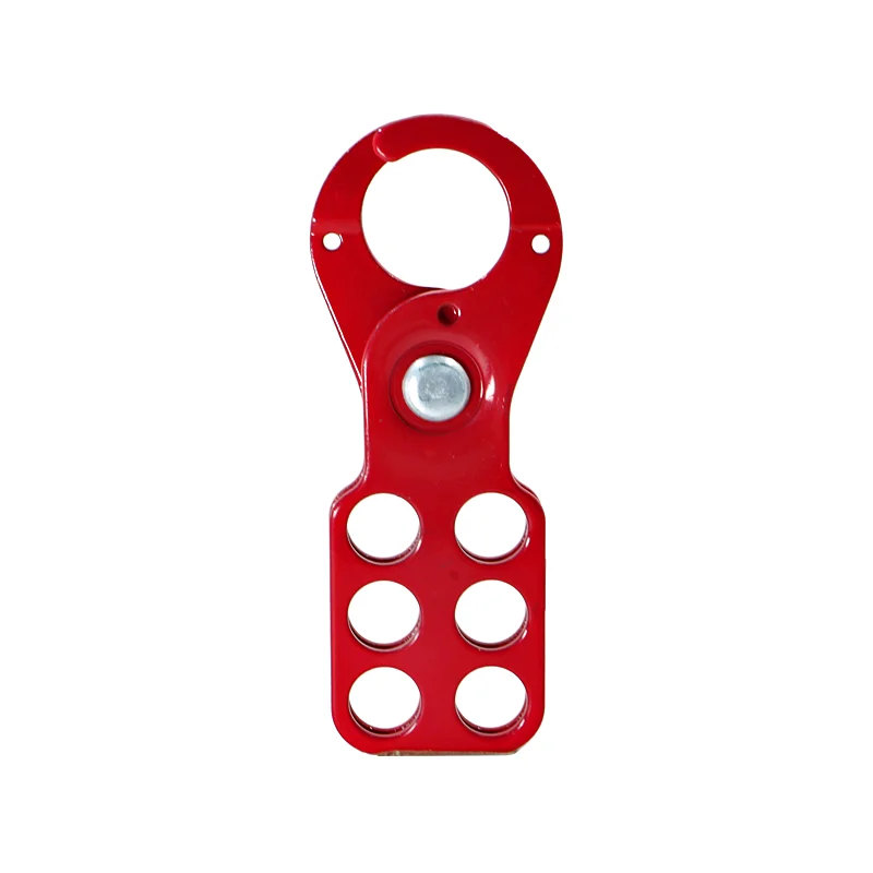 

Steel Lockout Hasp 1in 38mm Jaw Clearance 6 Holes Red Whole Coated Metal Multiple Inoperative Hazardous Energy Lock Out Control