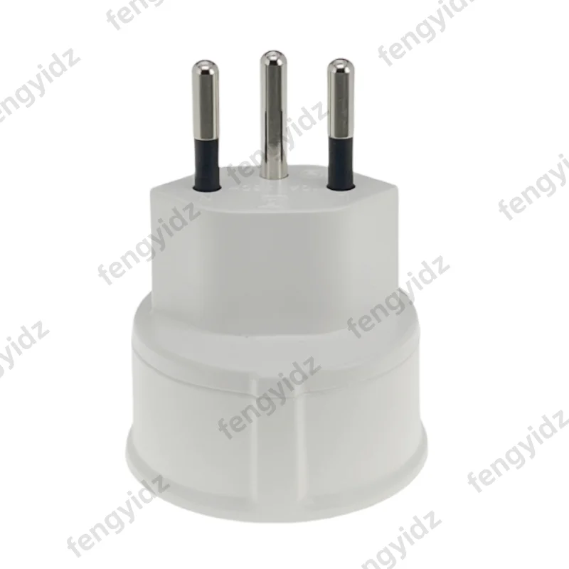 유럽 프랑스에서 스위스로 여행용 어댑터 1개, 3핀 플러그 10A 250V 전원 플러그, EU에서 스위스로 전기 플러그 소켓