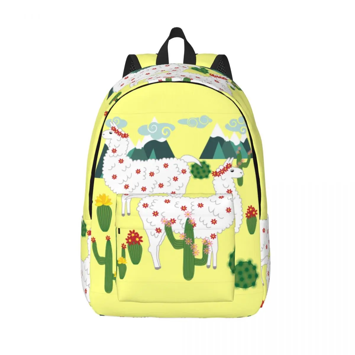 

Студенческий рюкзак Альпака и кактус, легкий рюкзак для родителей и детей, пара сумок для ноутбука