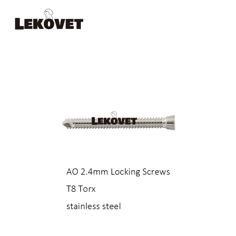 AO 2.4mm stainless steel Locking Screws Veterinaria Pets Orthopedic Sugical Instruments Tools Medical Supplies and Equipments
