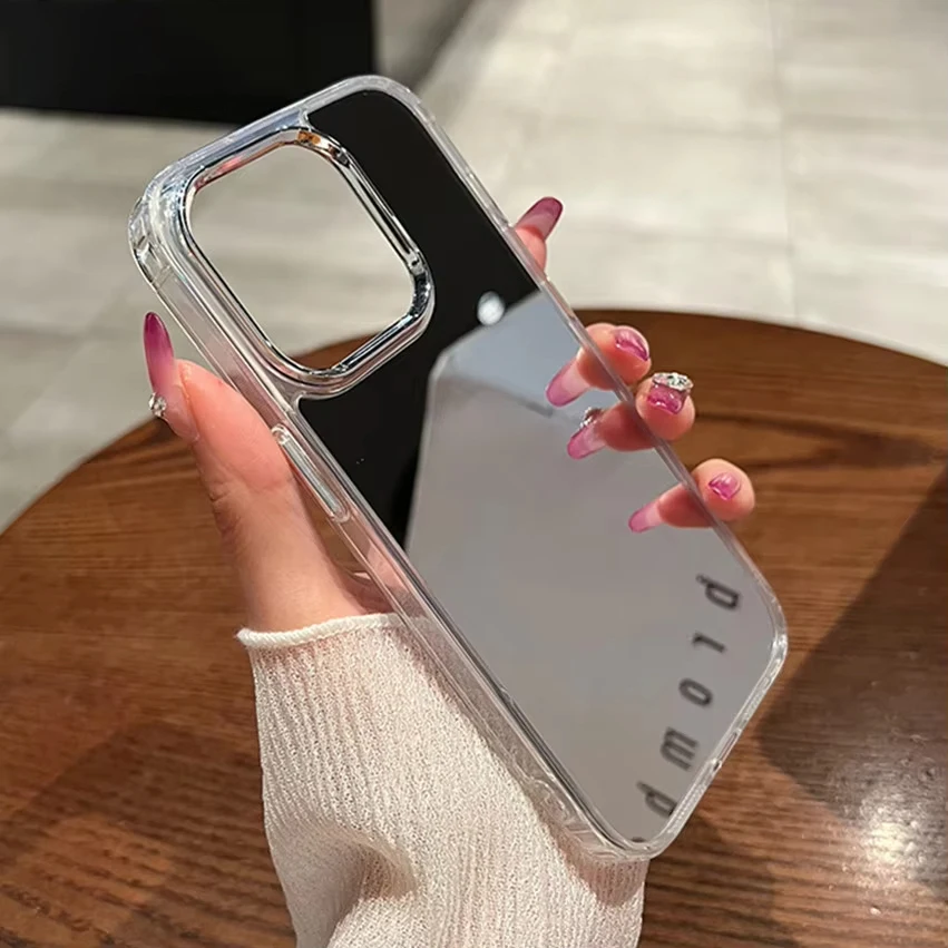 Premium Makeup Mirror Phone Case - Shockproof Luxury Design