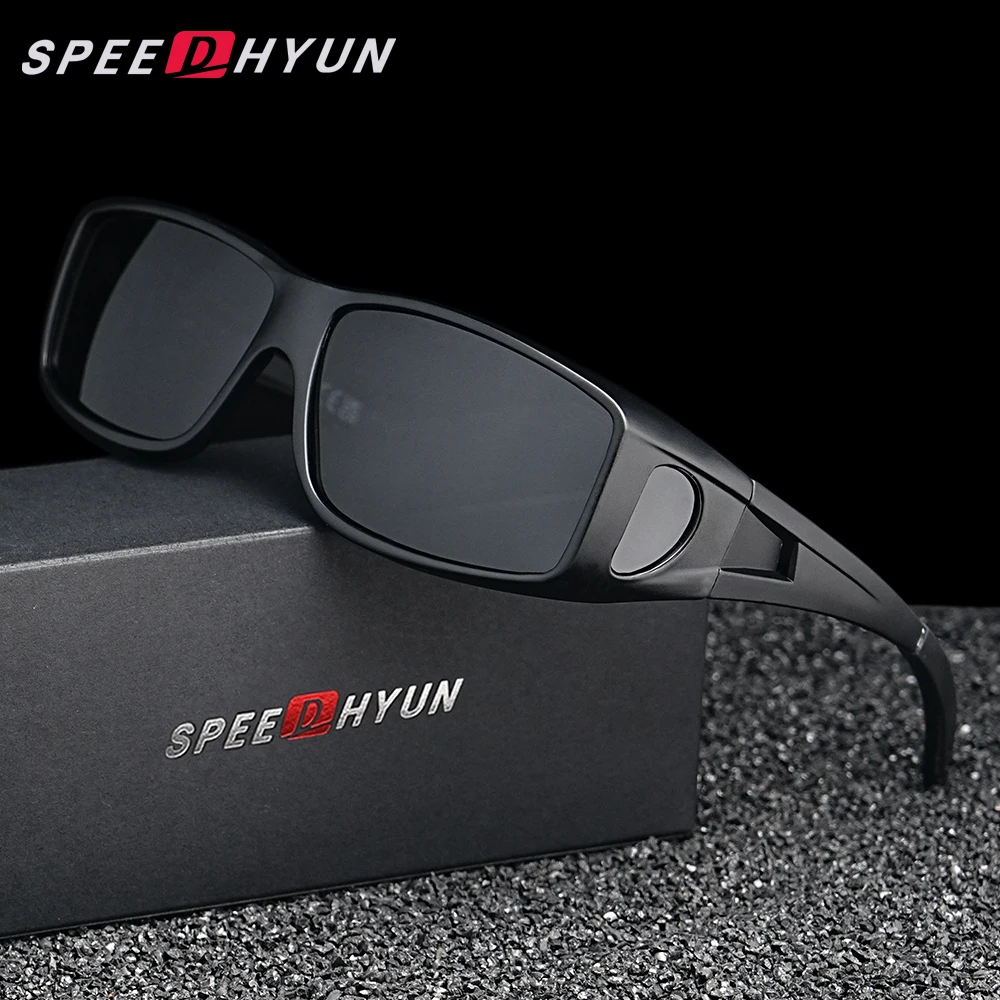 SPEEDHYUN Fit Over Wrap Sonnenbrille Männer Frauen Anti Glare Nachtsicht UV400 Schutz Fahren Sport Schutzbrille Brillen