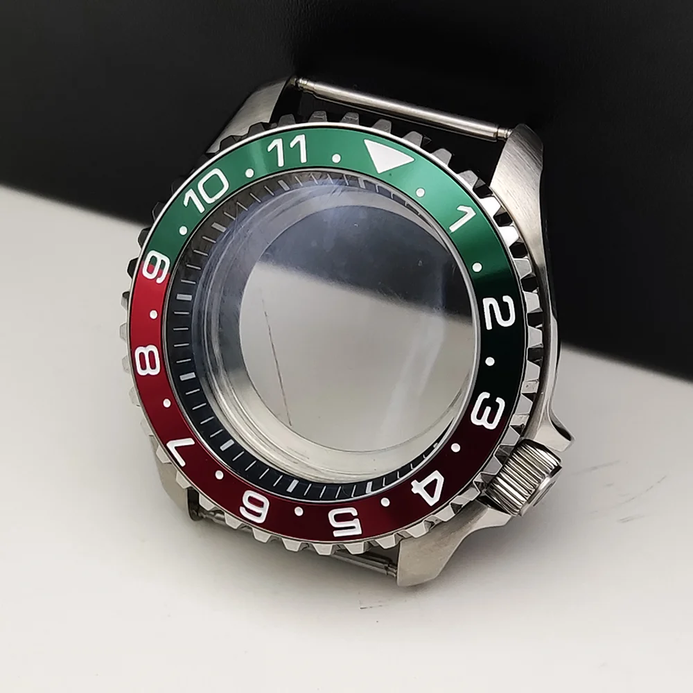 Vibrant 42mm Watch Case with Sloping Bezel