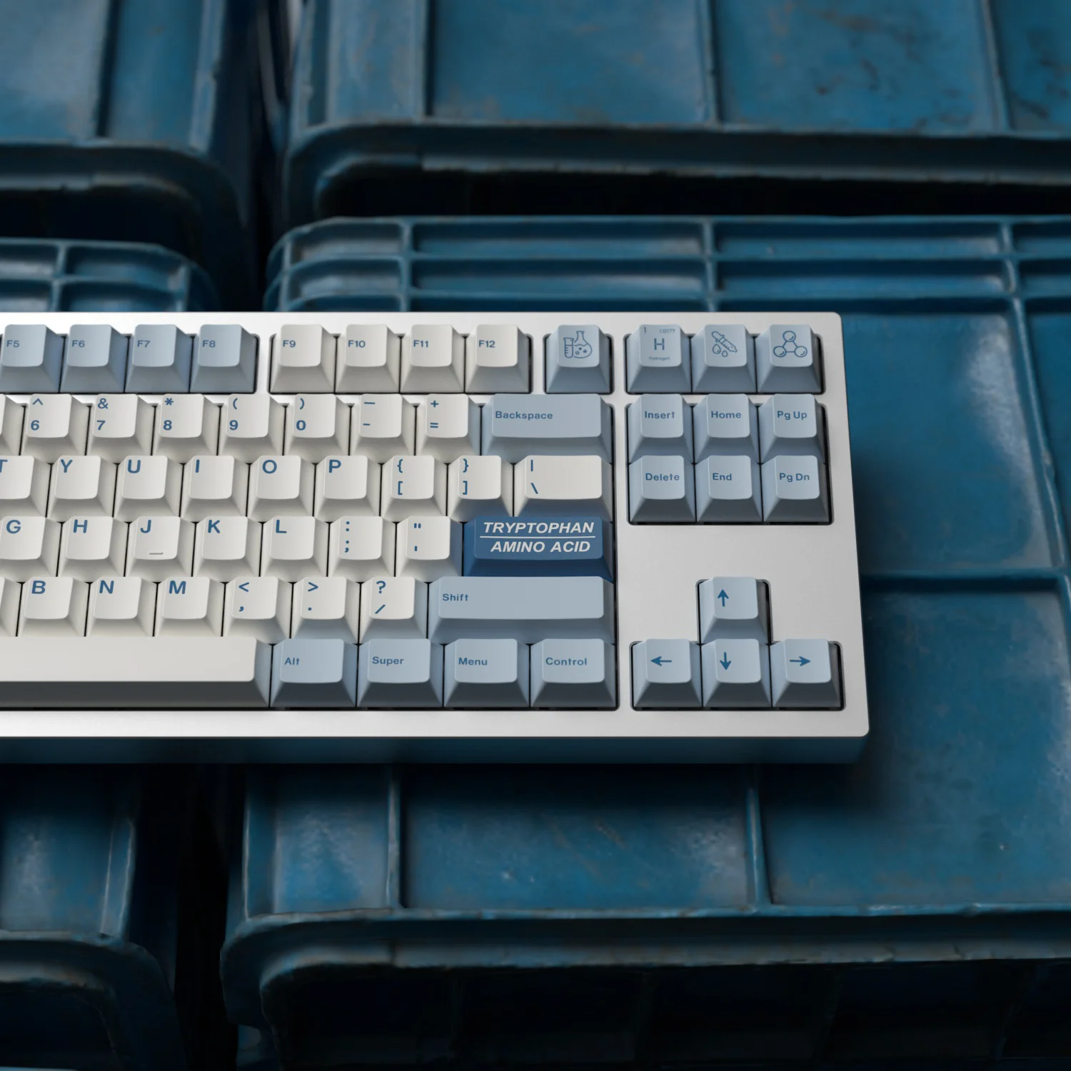 Hidrogênio Tema Keycaps Pbt Sublimação Dye Cherry Perfil Keycap para Keychron 64 68 980 75 87 Anne Ikbc Hhkb Gk64 Set - Imagem 5