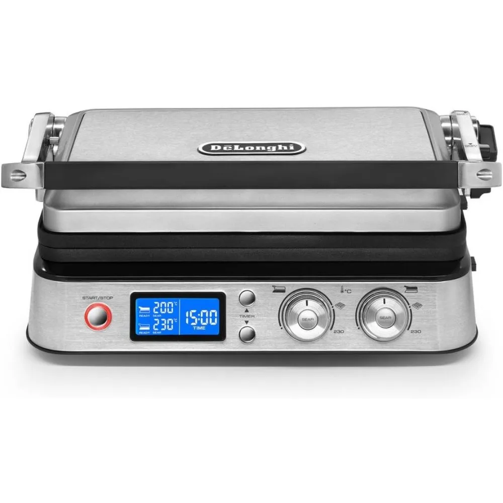 

NEW De'Longhi CGH1030D Livenza All-Day Grill, Griddle and Waffle Maker Silver Large