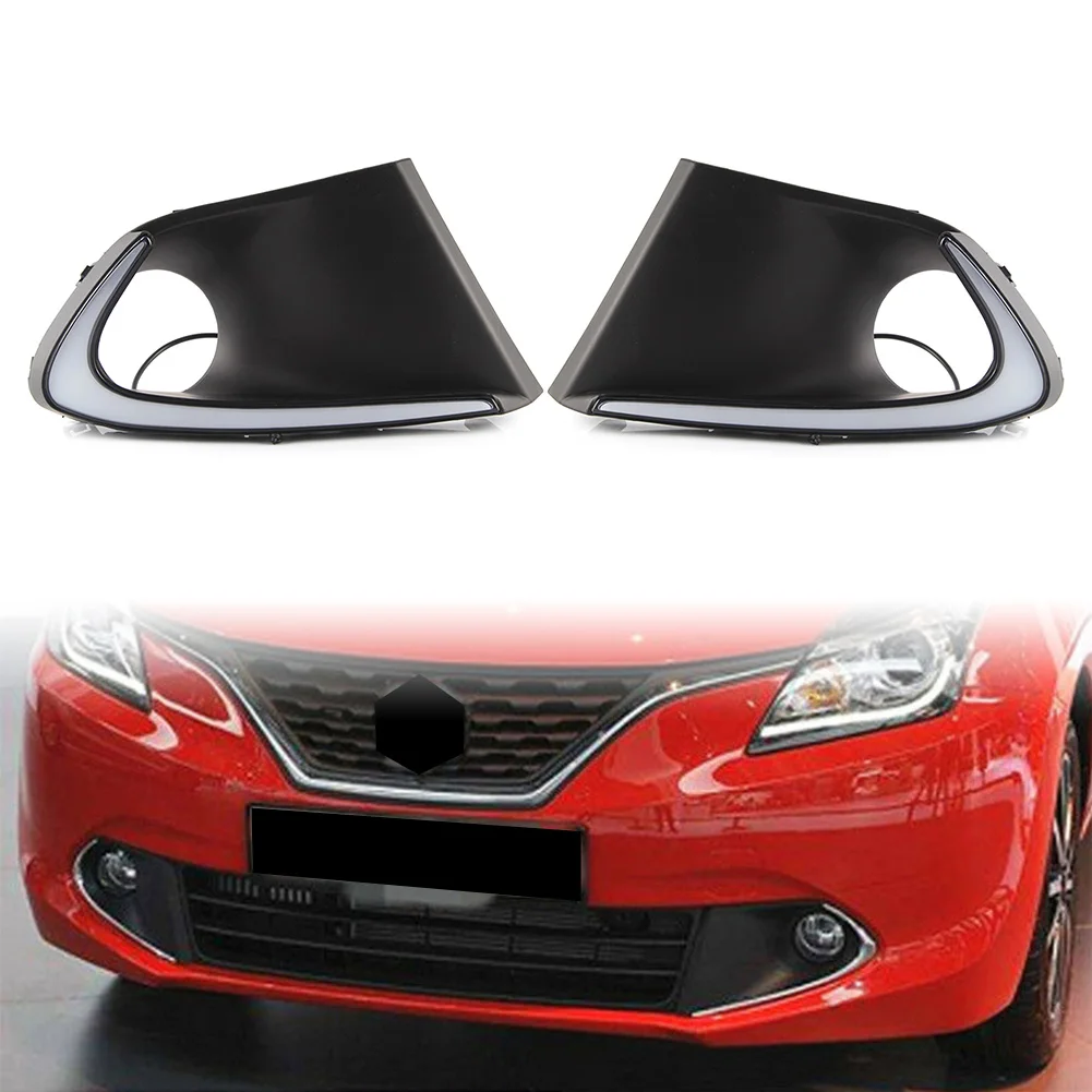 

2pcs For Suzuki Baleno 2016 2017 Car Amber Turn Signal Lamp LED DRL Daytime Running Light