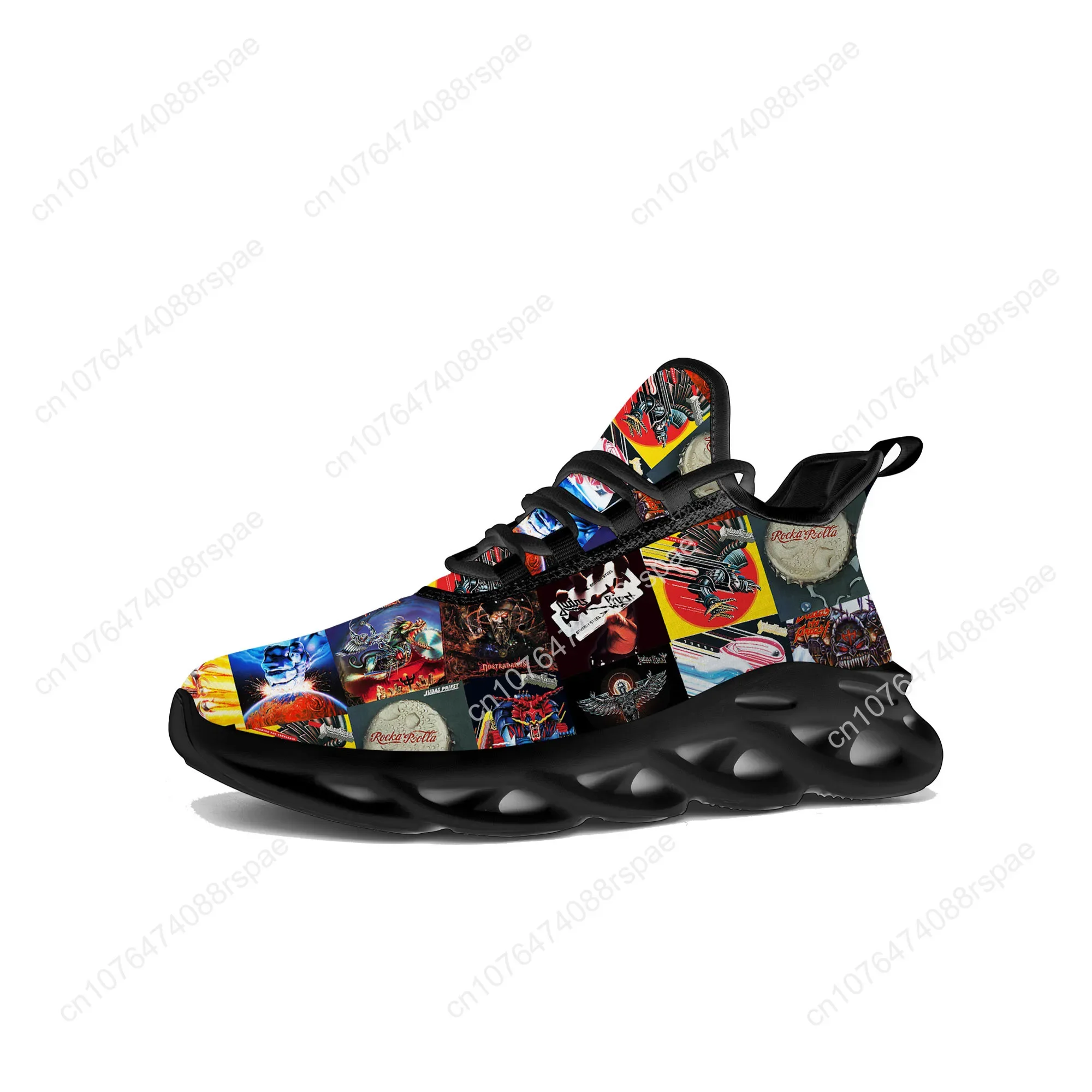 Judas Priest Heavy Metal Rock Band Flats Sneakers Mens Womens Sports Running Shoe Sneaker Lace Up Mesh Footwear Tailor-made Shoe 4