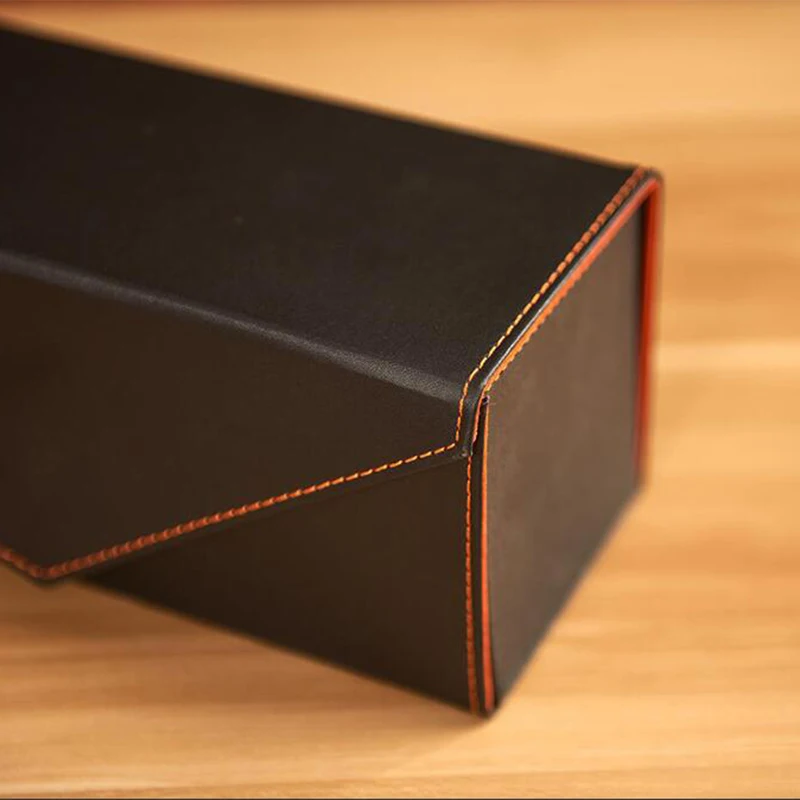 1PC Red Wine Leather Gift Box – Vintage PU Folding Presentation Box, Portable Empty Win... - SKU WLGB2113 - UGI Packaging