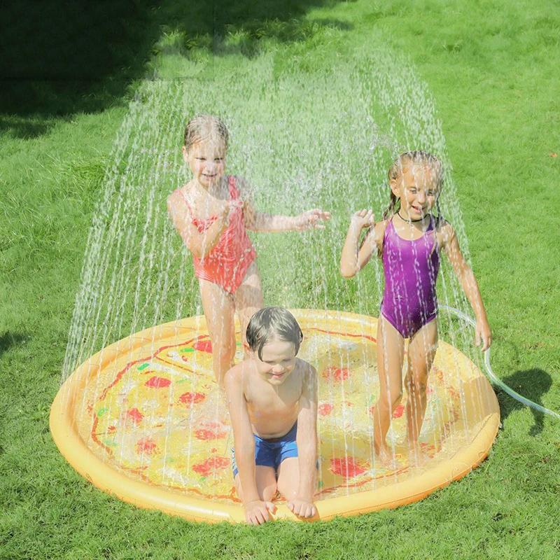 Children Play Spray Mat 170cm Beach Inflatable Water Sprinkler Pad Outdoor Game Toy Lawn Swimming Pool Mat Kids Toys 2