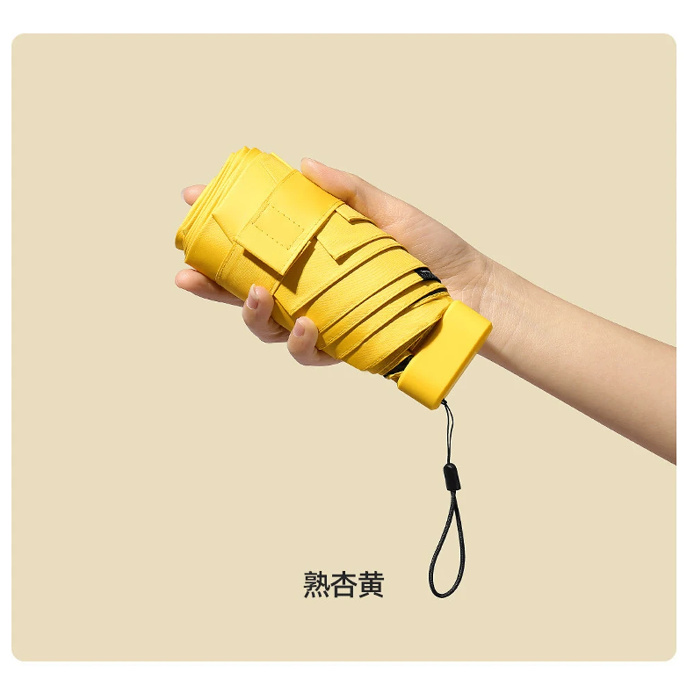 Mini Pocket Rain Umbrella Sun Shade Umbrella Women Rain UV Sun Capsule business umbrella