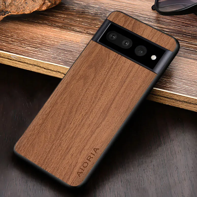 Funda Retro Con Patrón De Madera De Bambú Para Google Pixel 7a 7 Pro - Foto 8