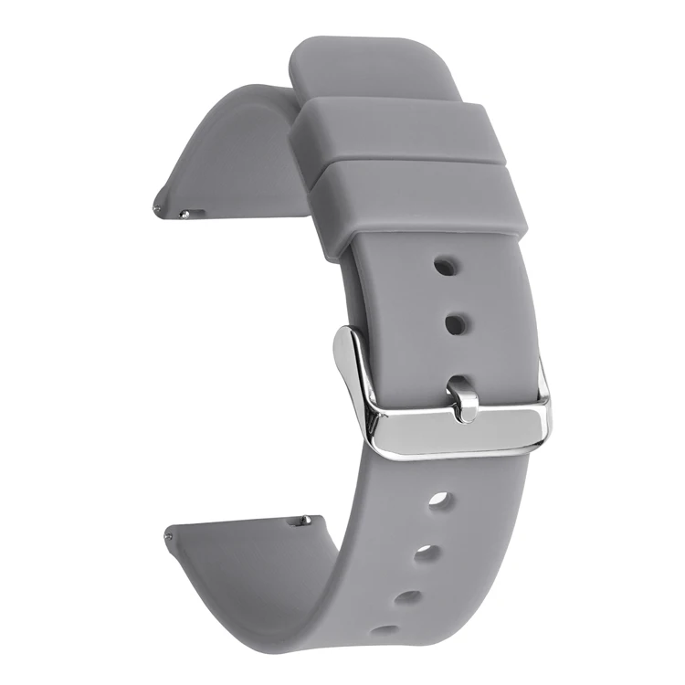 Universal Quick Release Waterproof Silicone Watch Band - Soft Rubber Replacement Bracelet (Various Sizes)