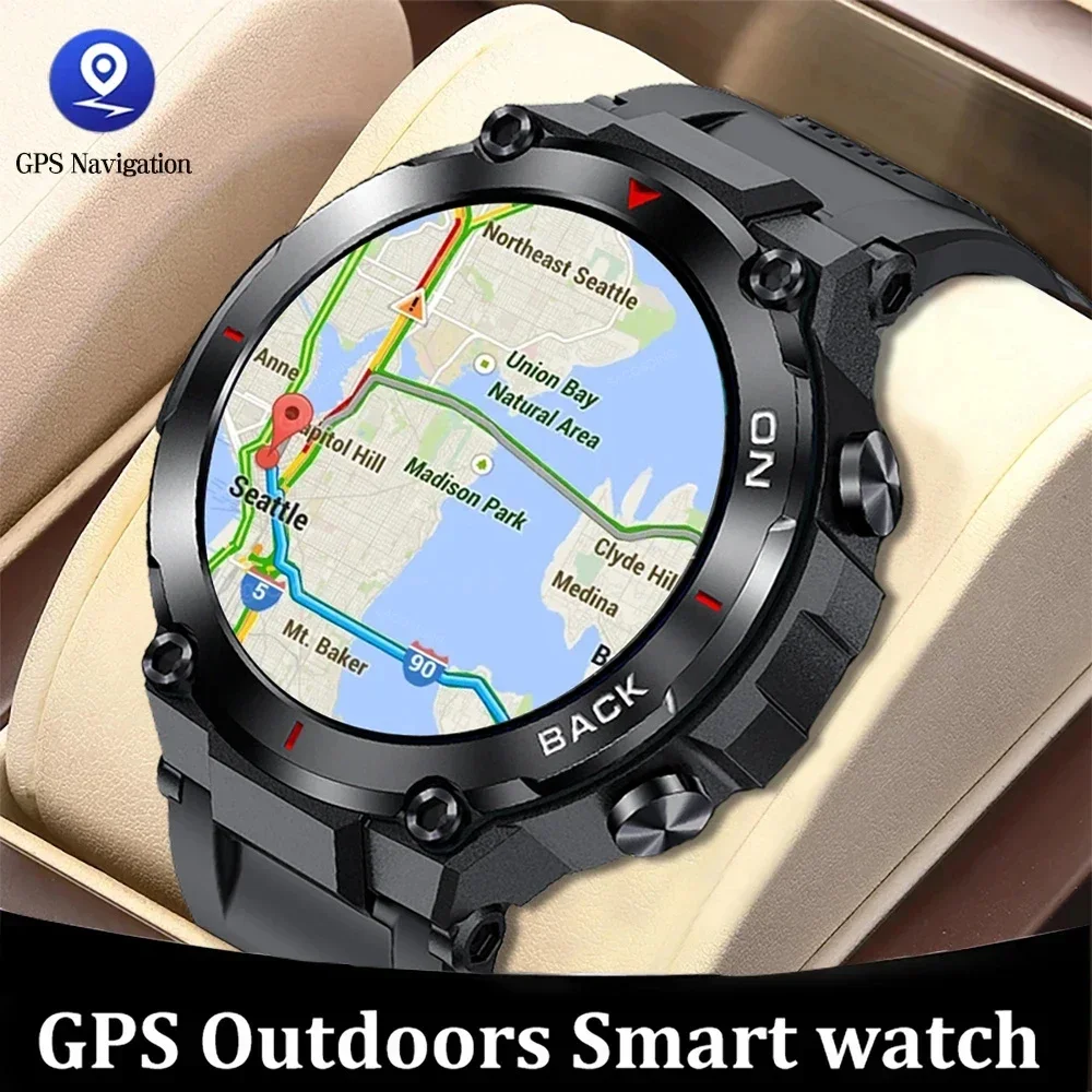 2024 Posizione Gps Smart Watch Military Outdoor Sport Fitness Super Long Standby Smartwatch Man Per 5Atm Swiming Man Watch Xiaomi