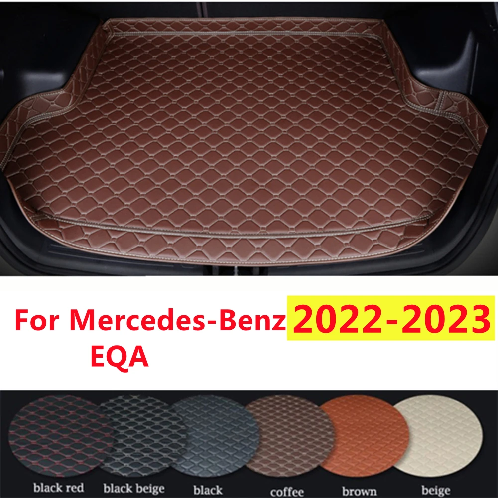 

Автомобильный коврик для багажника SJ с высокой стороной, подходит для Mercedes-Benz EQA 2023 2022 года, автомобильные аксессуары, Задняя подкладка для груза, коврик