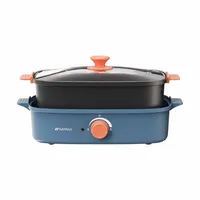 ~Multi-Functional Cooking Pot Split Frying Pan Electric Chafing Dish Small Household Appliances 1200W High Power 1