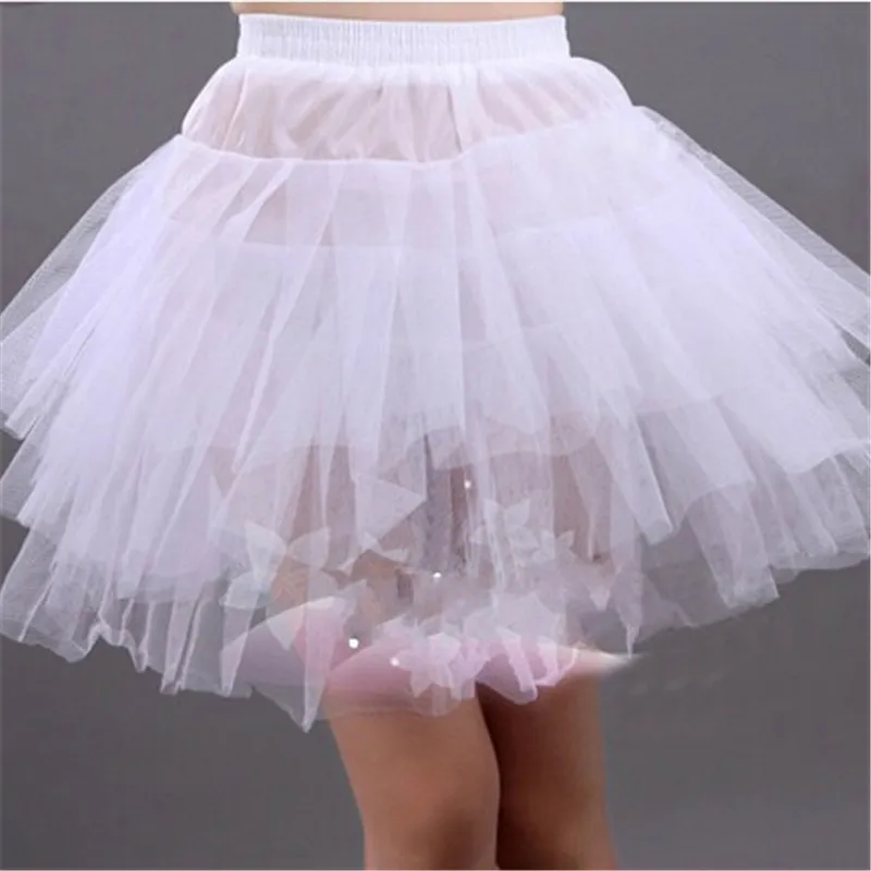 Flower Girl Underskirt Cosplay Party Short Dress Lolita Ballet Tutu