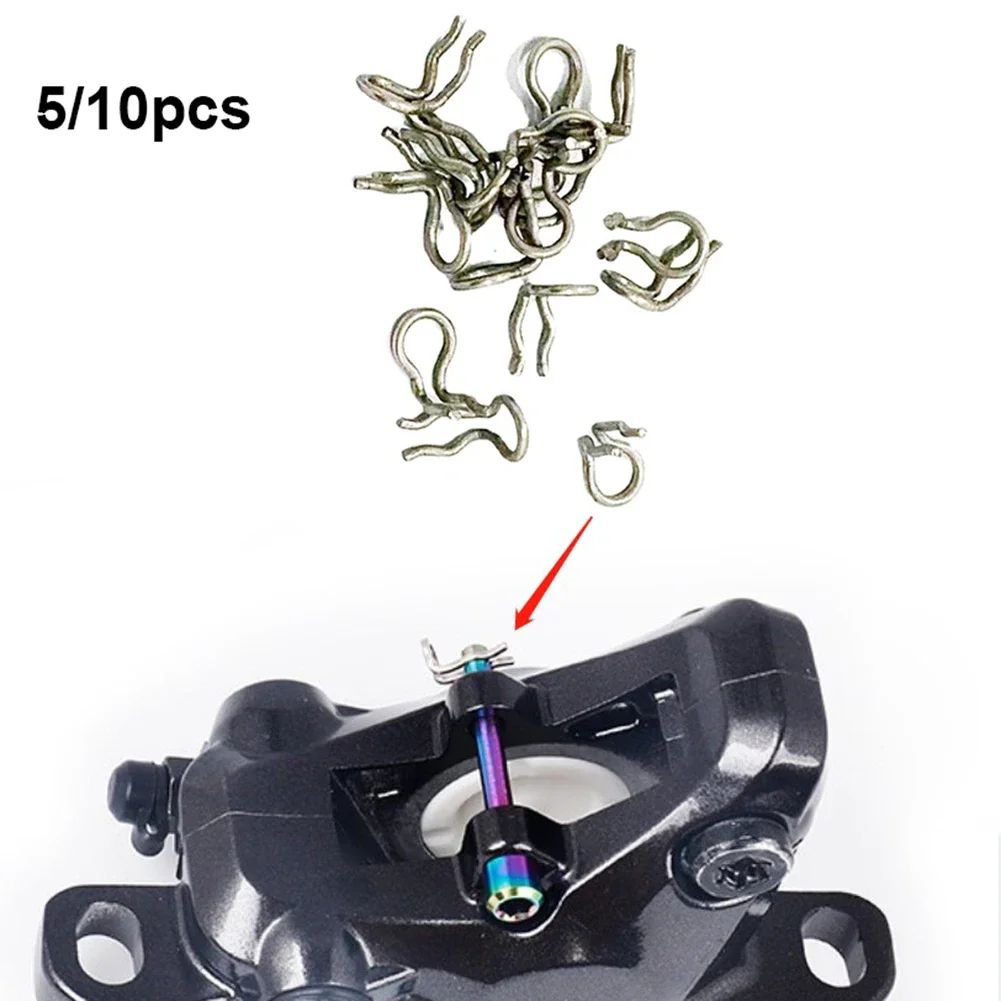 Mountain Bicycle Disc Brake 5/10pcs Bicycle Disc Brake Caliper Fixing Screw Pins Spring Clips For Shimano XT SLX XTR Bike Accessories