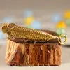 Brass Arowana Pendant Key Buckle Gifts Statuette Carved Handmade Sculptures 3