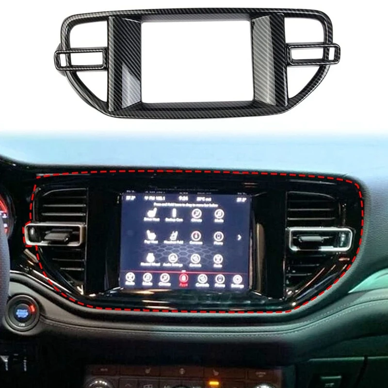 

Центральная панель управления Автомобильная Центральная панель управления для Dodge Durango 2021 2022 аксессуары ABS углеродное волокно