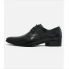 Spring New Men's Business Dress Shoes Leather Pointed Lace Up Casual Shoes 3