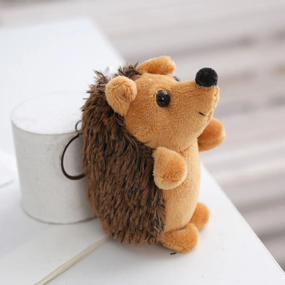 Mini Hedgehog Little Hedgehog Keychain Stuffed Doll Plush Little Hedgehog Pendant Soft Adorable Cute Hedgehog Plush Keyring