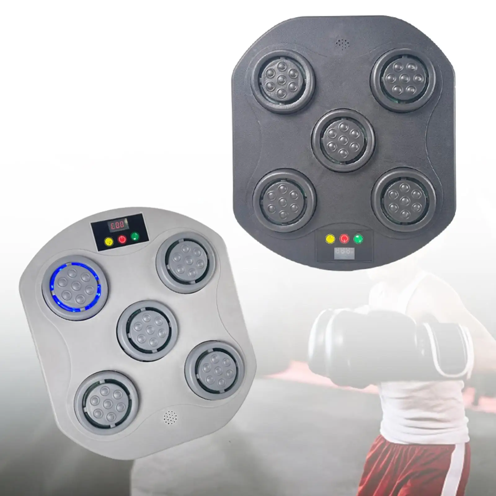 Boxing Machine Electronic Music Boxing Wall Target Rhythm Musical Target for Karate Martial Arts Speed Response Coordination