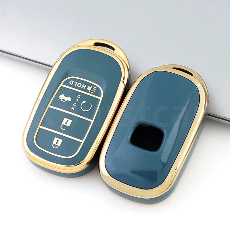 4 5 Buttons Soft TPU Car Key Case Cover Auto Shell Fob Holder For Honda Civic Accord HR-V CR-V CRV 2022 2023 Accessories 6