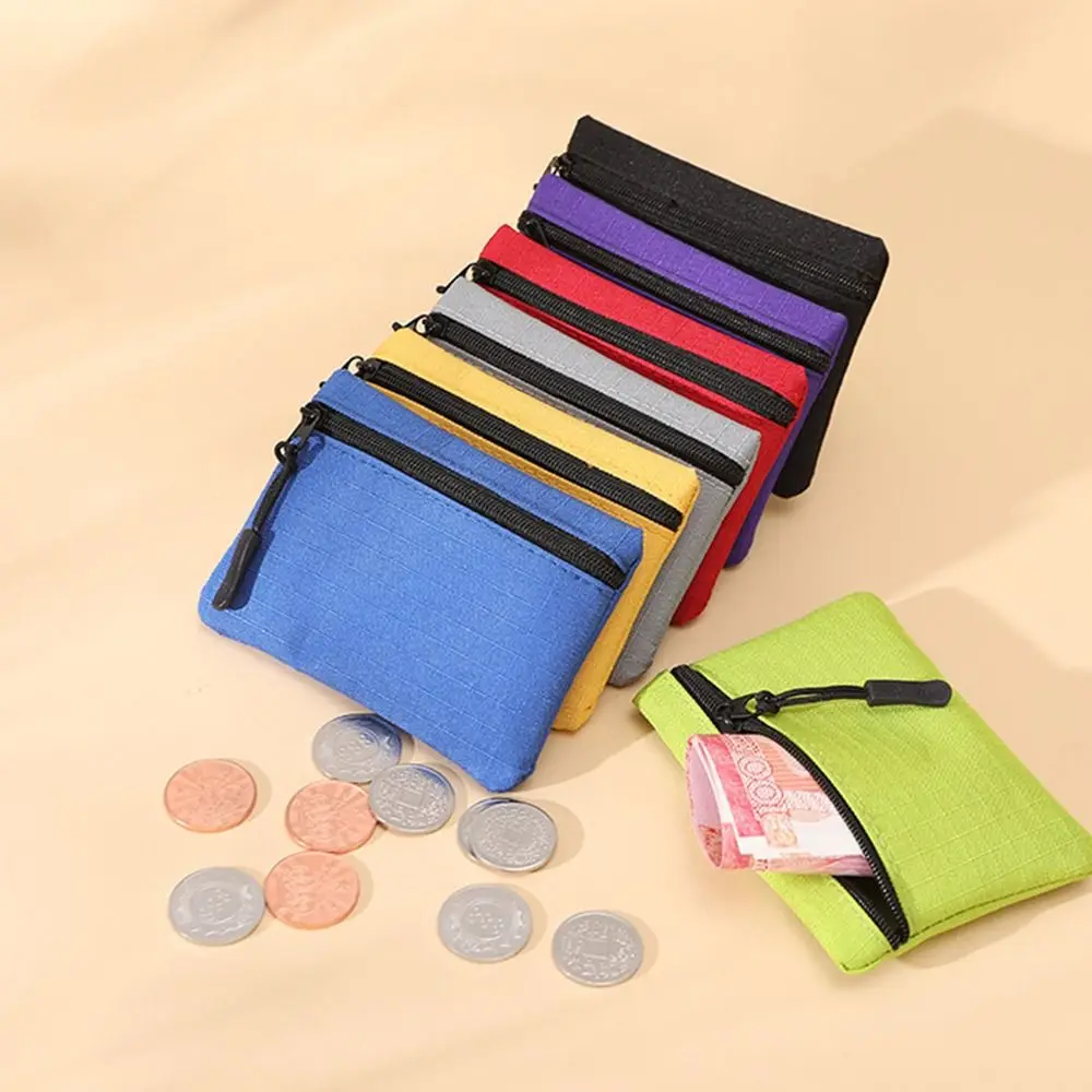 Coin Purse Plush Coin Purse Coin Wallet Change Bag Card Wallet Fashion Zipper Type Women Solid Color Waterproof Small Item Card Storage Bag Travel Portable