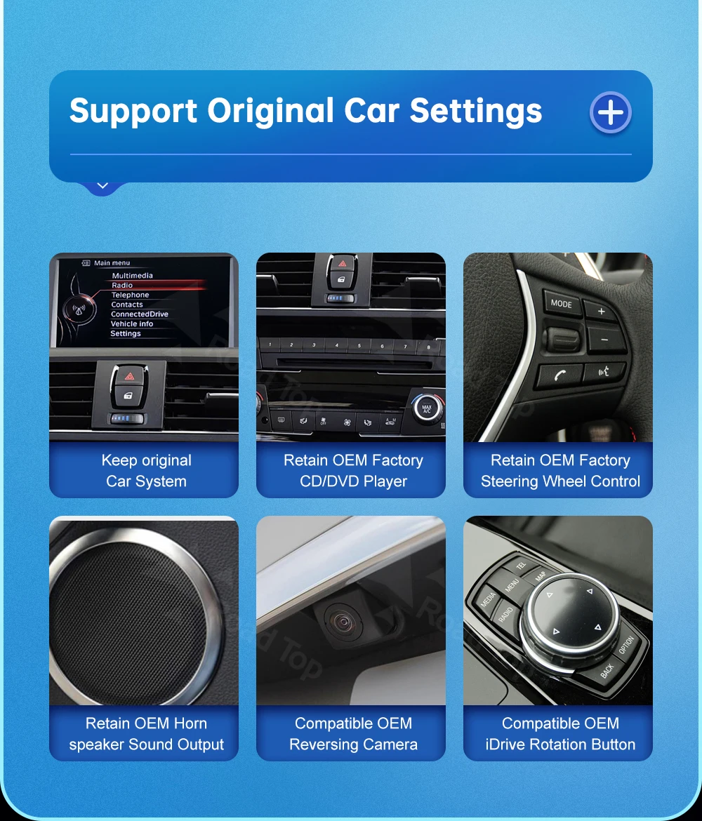 12,3 Zoll Linux Display Multimedia Player für BMW Serie 1 2 3 4 F20 F21 F22 F45 F30 F31 F32 F33 F45 NBT EVO GPS Carplay Touchscreen – Detail 6
