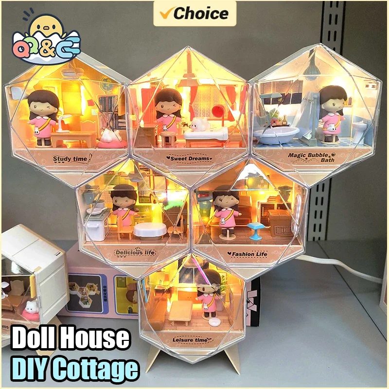 Miniature Doll House DIY Toy for Girls