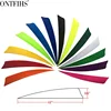 ONTFIHS 50PCS Archery Fletching RW 4" Shield Arrow Feathers with Natural Turkey Feathers 2