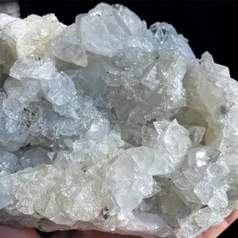 1pc Apophyllite Crystal Cluster, Glam Style Rock Crystal, Raw Stone Aquarium Decoration, Home Ornament Ideal for Gift