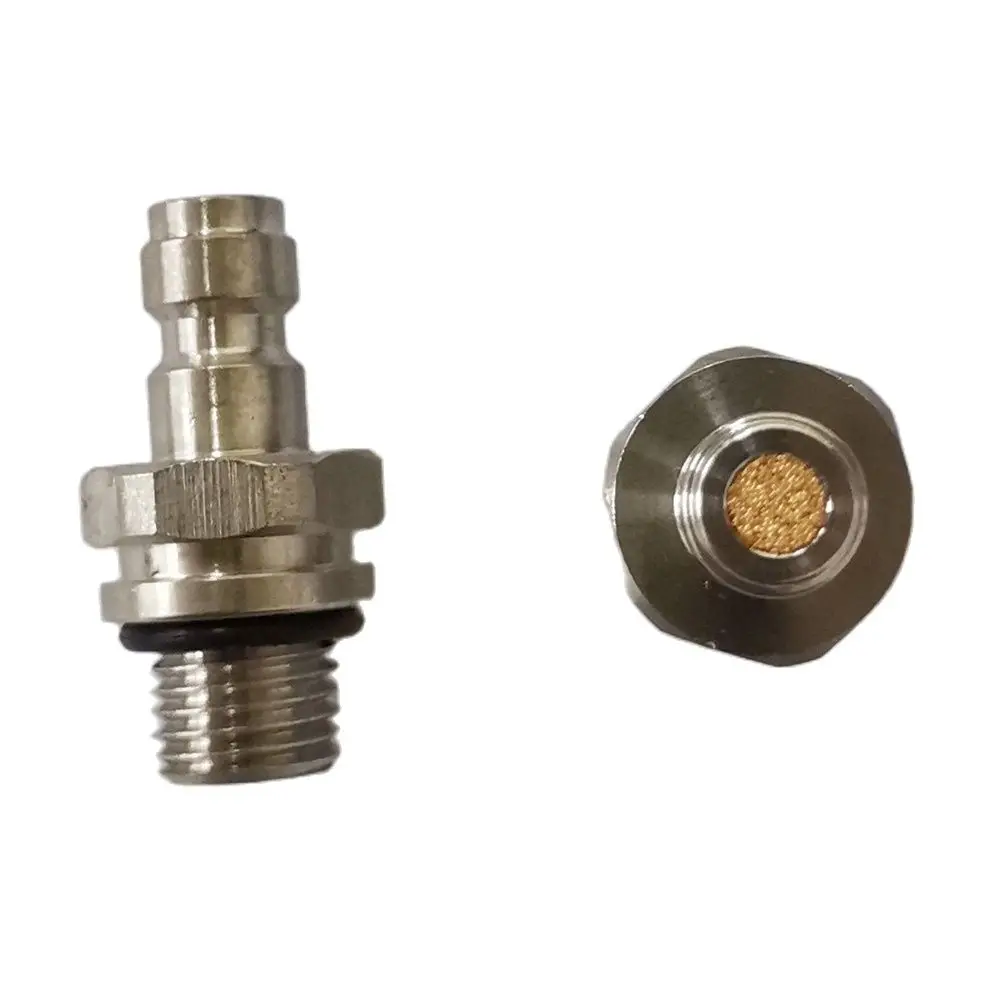 8mm Quick Plug Adapter 3/8-24UNF Thread Stainless Steel One Way Foster Filling Nipple quick connect fittings