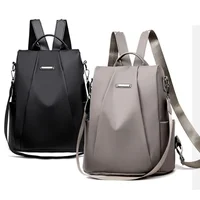 New Fashion Nylon Solid Color Lightweight Waterproof Large Capacity Detachable Shoulder Strap Multi Functional Women's Backpack 1