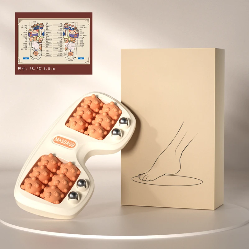 

Foot Massager Roller Shiatsu Massage Reflexology Tool Heel Arch Muscle Aches Pain Stress Plantar Fasciitis Relief Relaxation