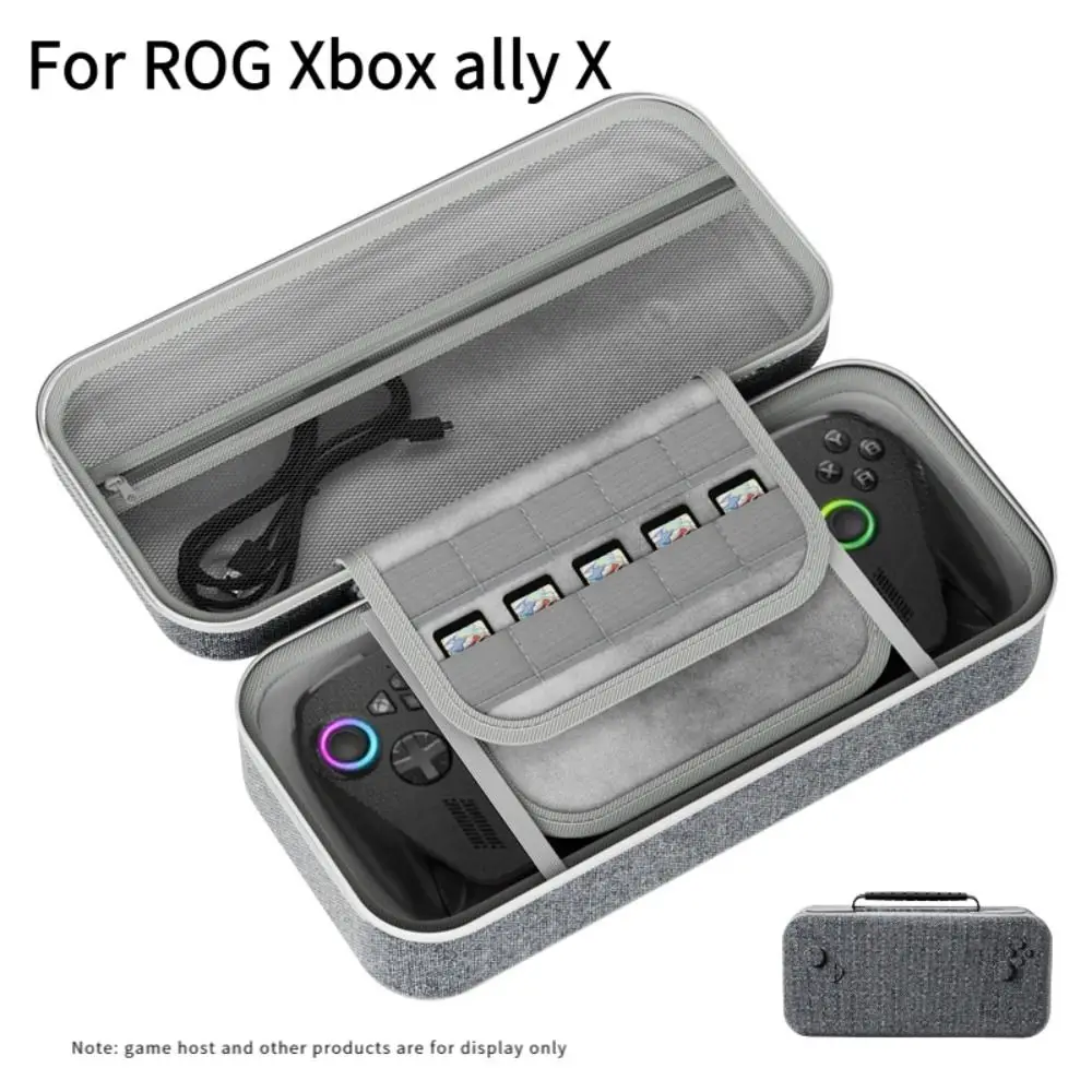 하드 쉘 운반 가방 방수 충격 방지 EVA 하드 케이스 ROG Xbox Ally X/Ally용 긁힘 방지 메쉬 포켓